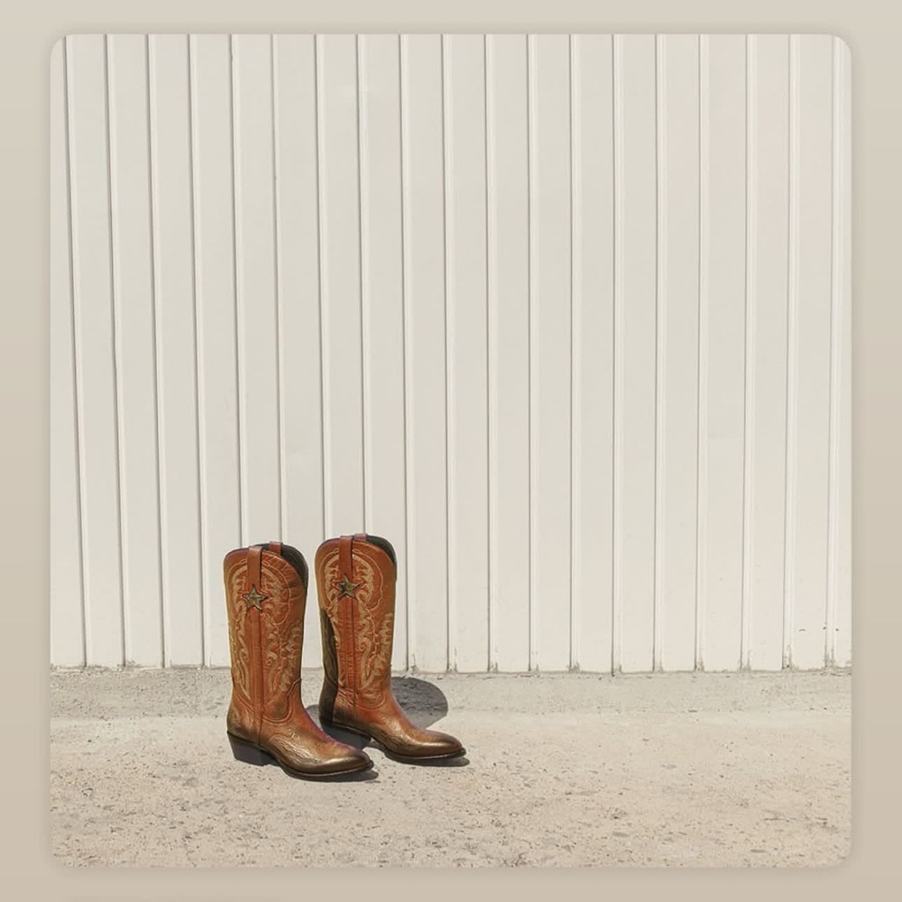 Mezcalero Brown Heeled Boots Western Style
